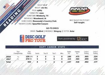2017 Disc Golf Pro Tour #NNO Des Reading Back